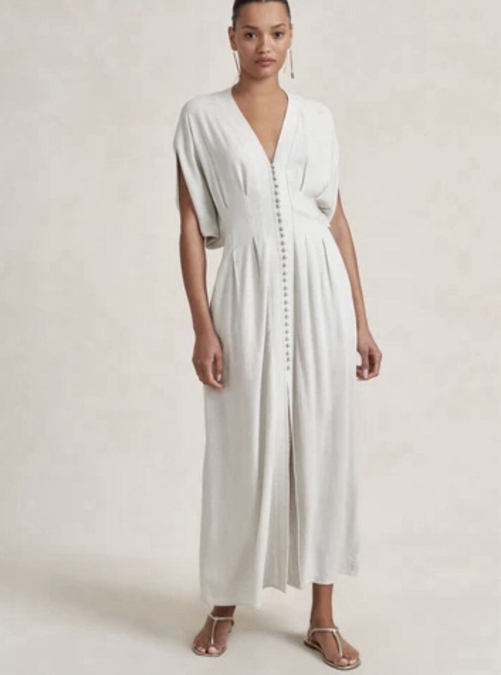 La Ligne Dress NWT Stone Caftan midi dress size 6 Tuckernuck